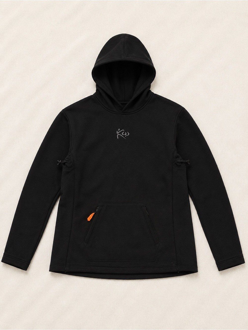 Kutting Weight Men's Black Hooded Pullover with Subtle Logo